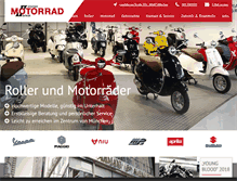 Tablet Screenshot of motorrad-wimmer-merkel.de